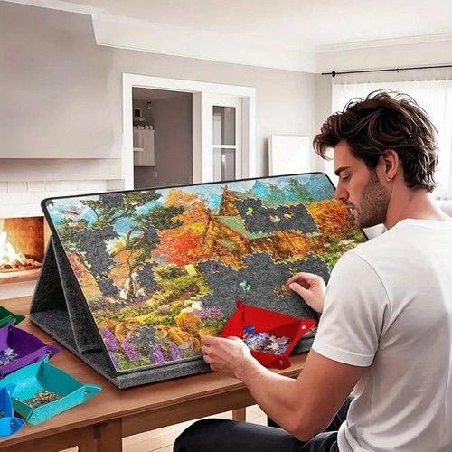 1000pcs tilting puzzle - tilting, board