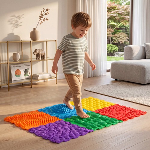 Set tactile sensory mats - of,