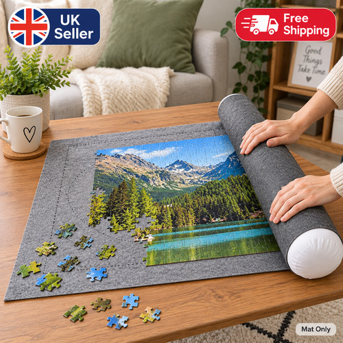 Jigsaw puzzle roll - puzzle, felt