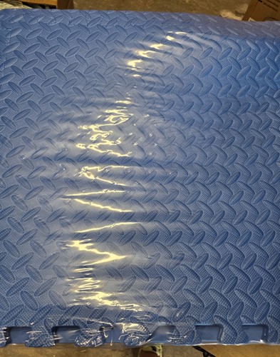 Blue interlocking foam floor - interlocking,